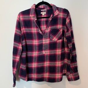SALE!🚨 Pink Plaid Quarter Button Down Flannel